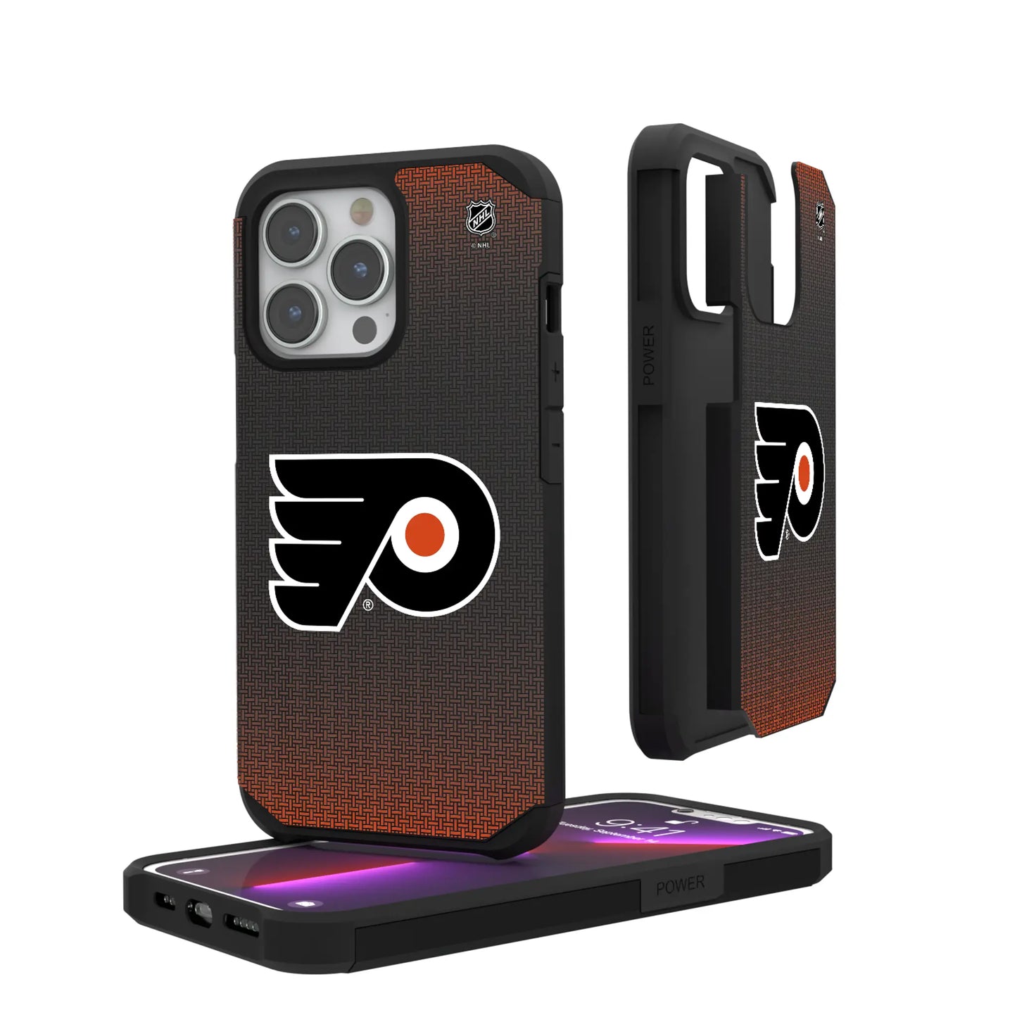 Philadelphia Flyers Linen Rugged Phone Case for Apple iPhone