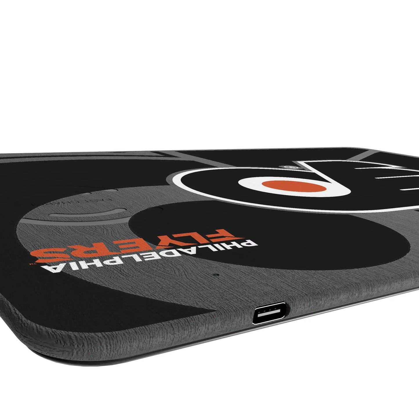 Philadelphia Flyers Monocolor Tilt 15-Watt Wireless Charger and Mouse Pad