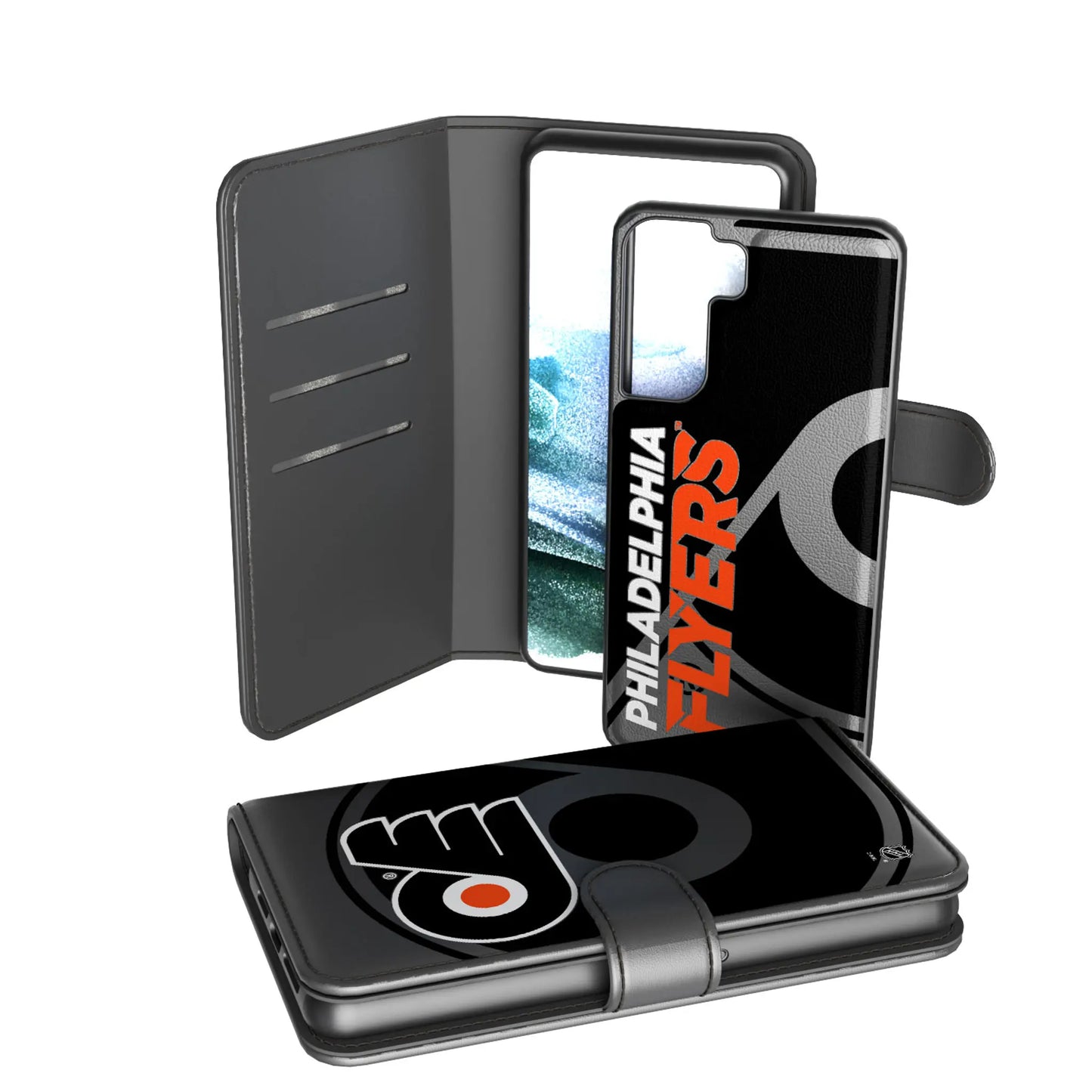 Philadelphia Flyers Monocolor Tilt Wallet Phone Case for Apple iPhone