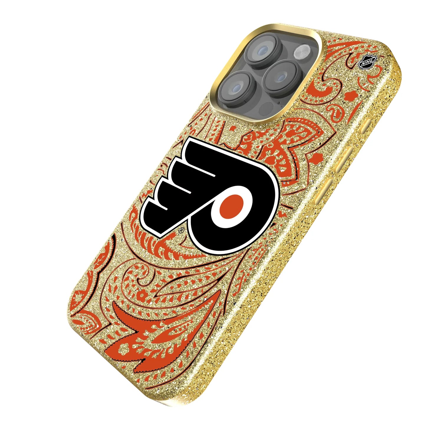Philadelphia Flyers Paisley Bling Phone Case for Apple iPhone
