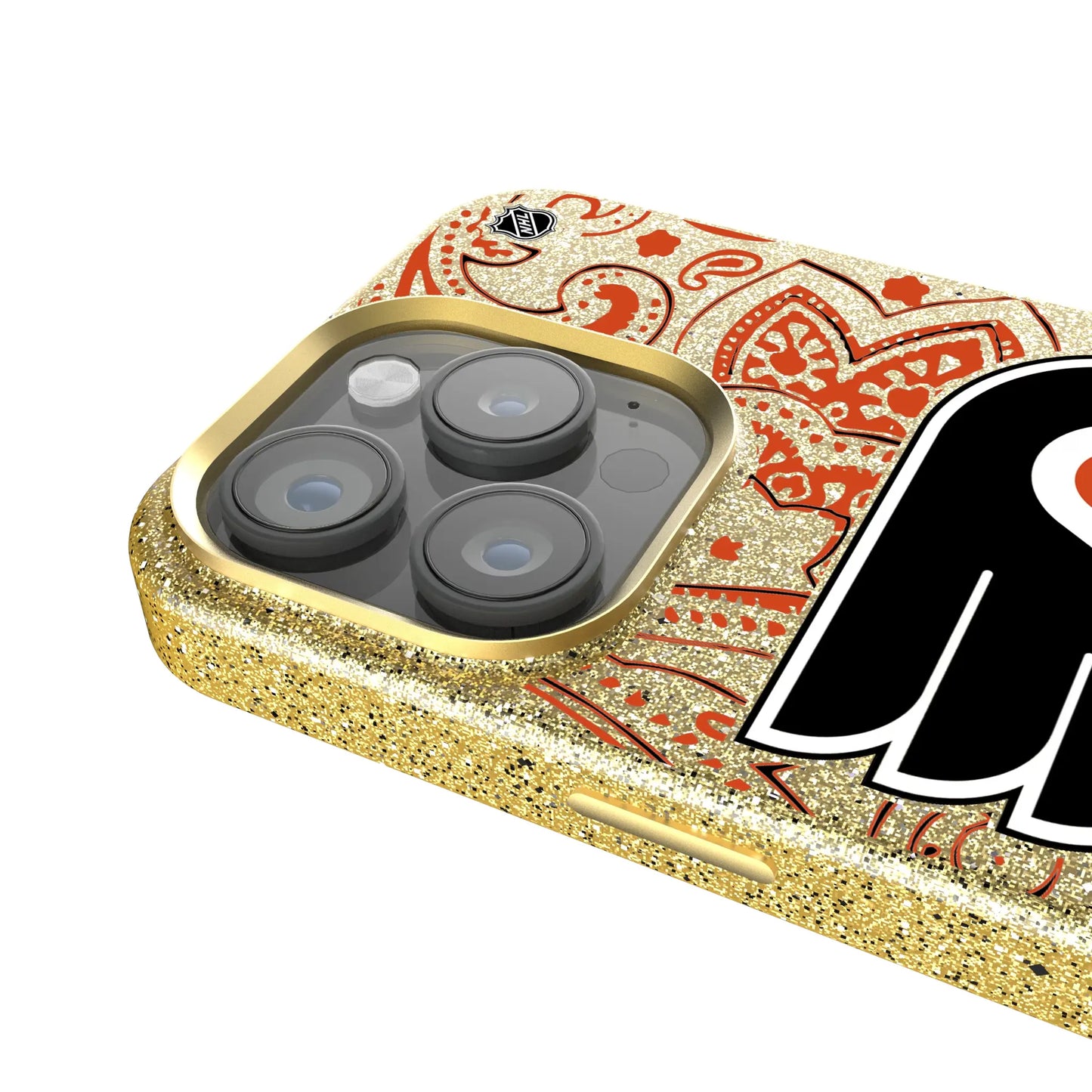 Philadelphia Flyers Paisley Bling Phone Case for Apple iPhone