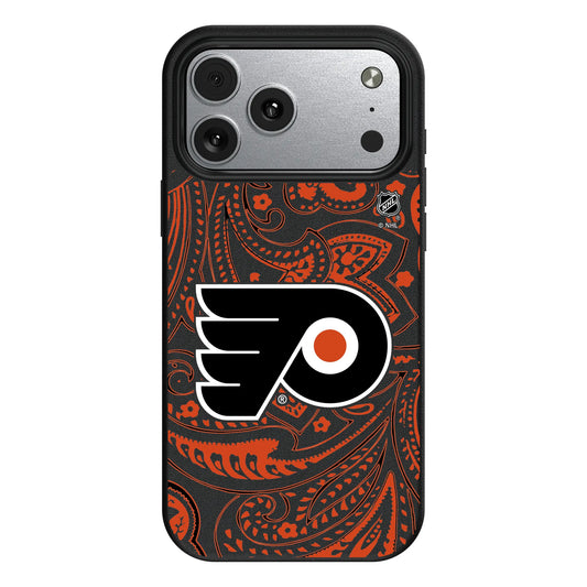Philadelphia Flyers Paisley MagSafe Compatible Phone Case for Apple iPhone