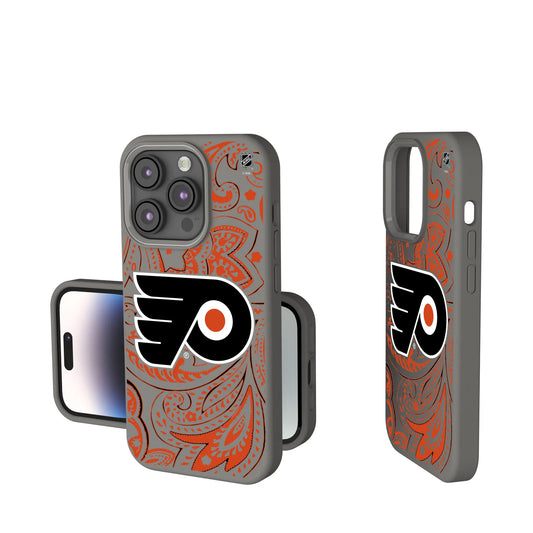 Philadelphia Flyers Paisley Soft Touch Phone Case for Apple iPhone