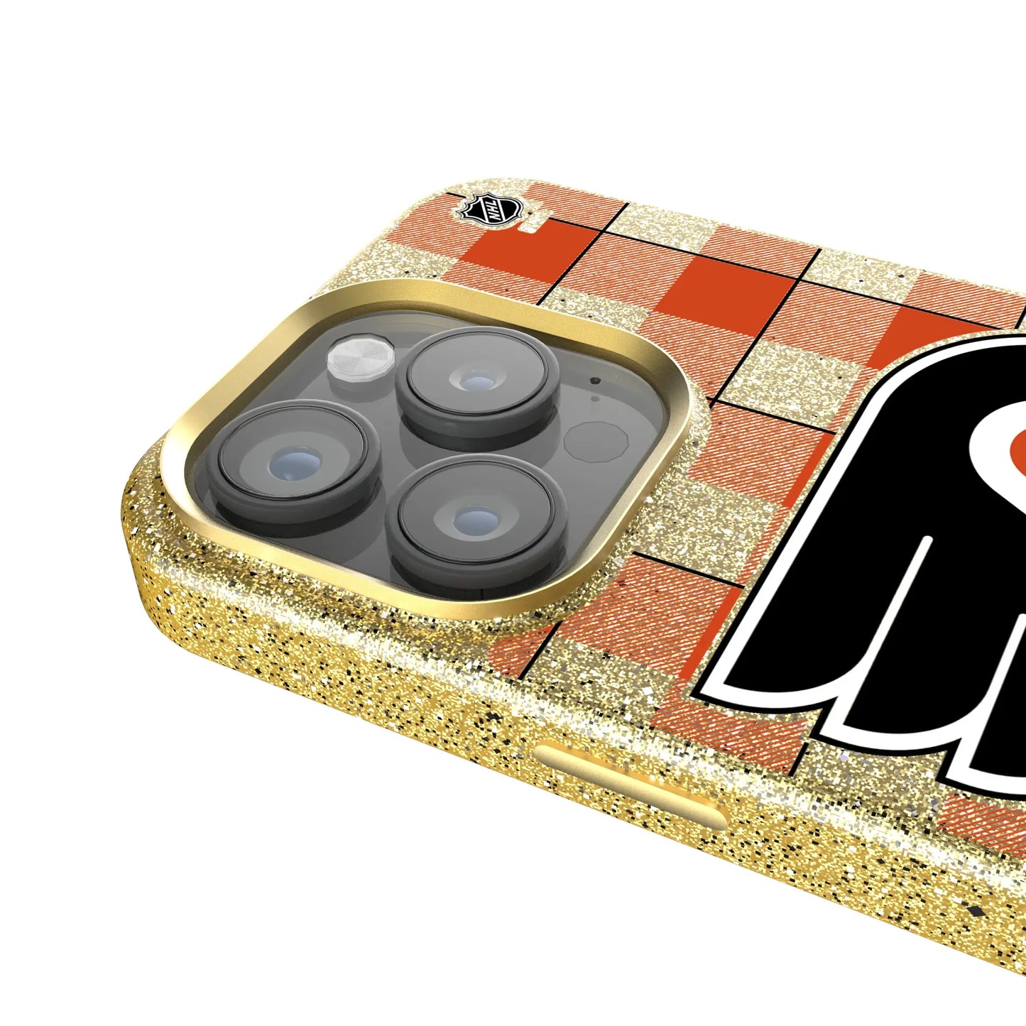 Philadelphia Flyers Plaid Bling Phone Case for Apple iPhone