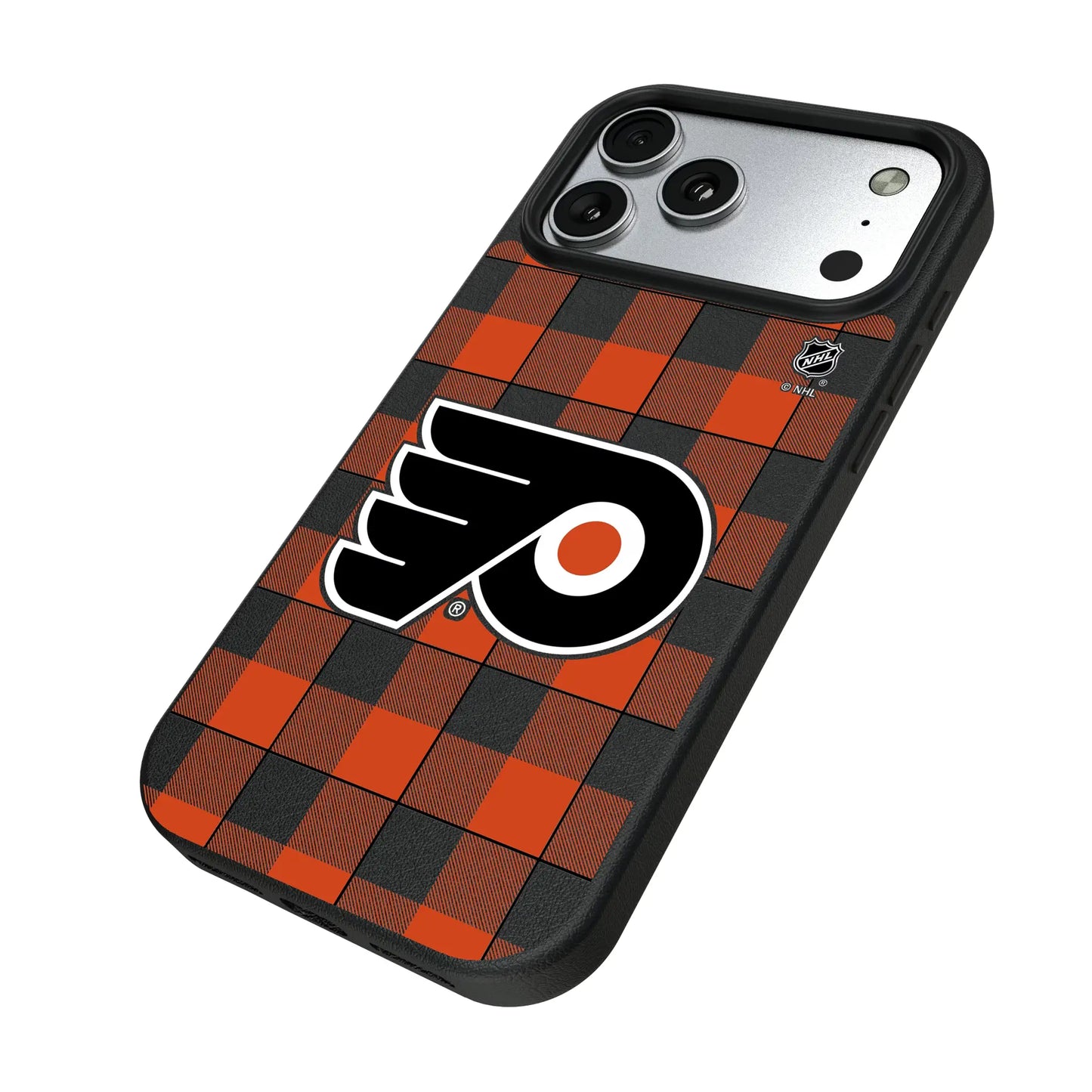 Philadelphia Flyers Plaid MagSafe Compatible Phone Case for Apple iPhone