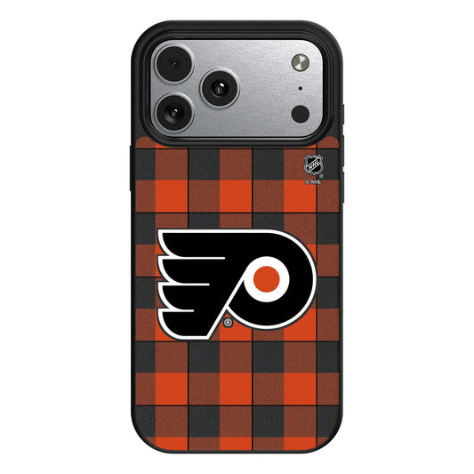 Philadelphia Flyers Plaid MagSafe Compatible Phone Case for Apple iPhone