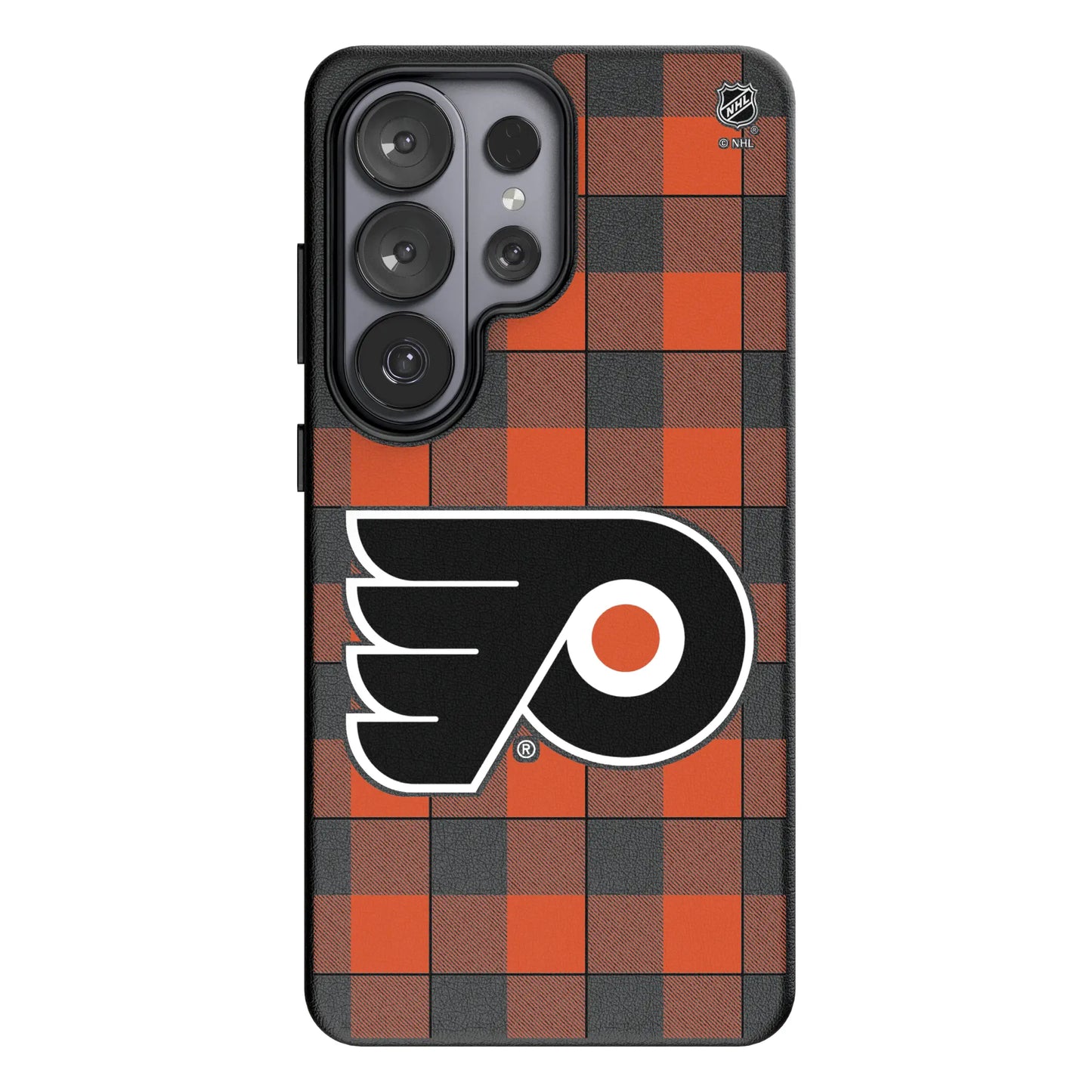 Philadelphia Flyers Plaid MagSafe Compatible Phone Case for Samsung Galaxy