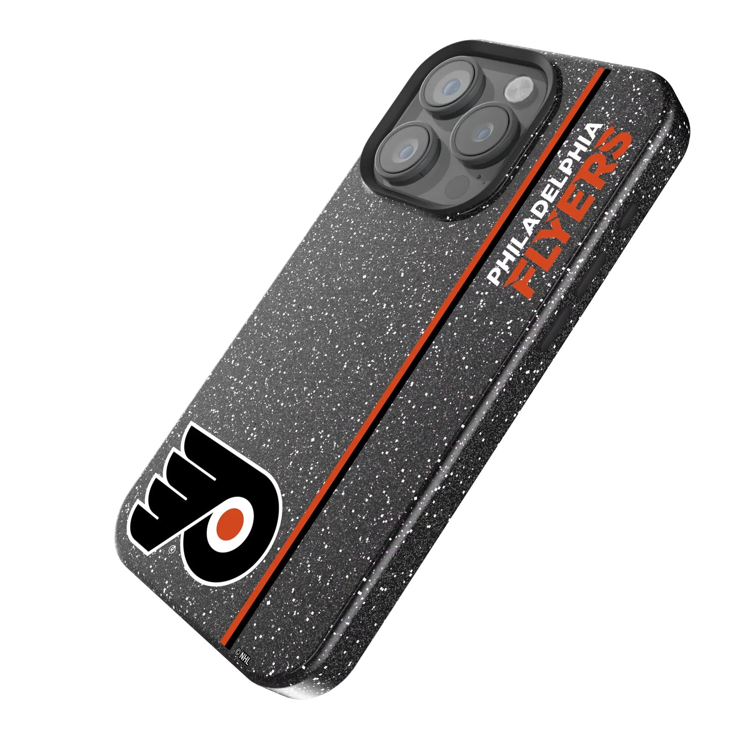 Philadelphia Flyers Sidebar Black Bling Phone Case for Apple iPhone