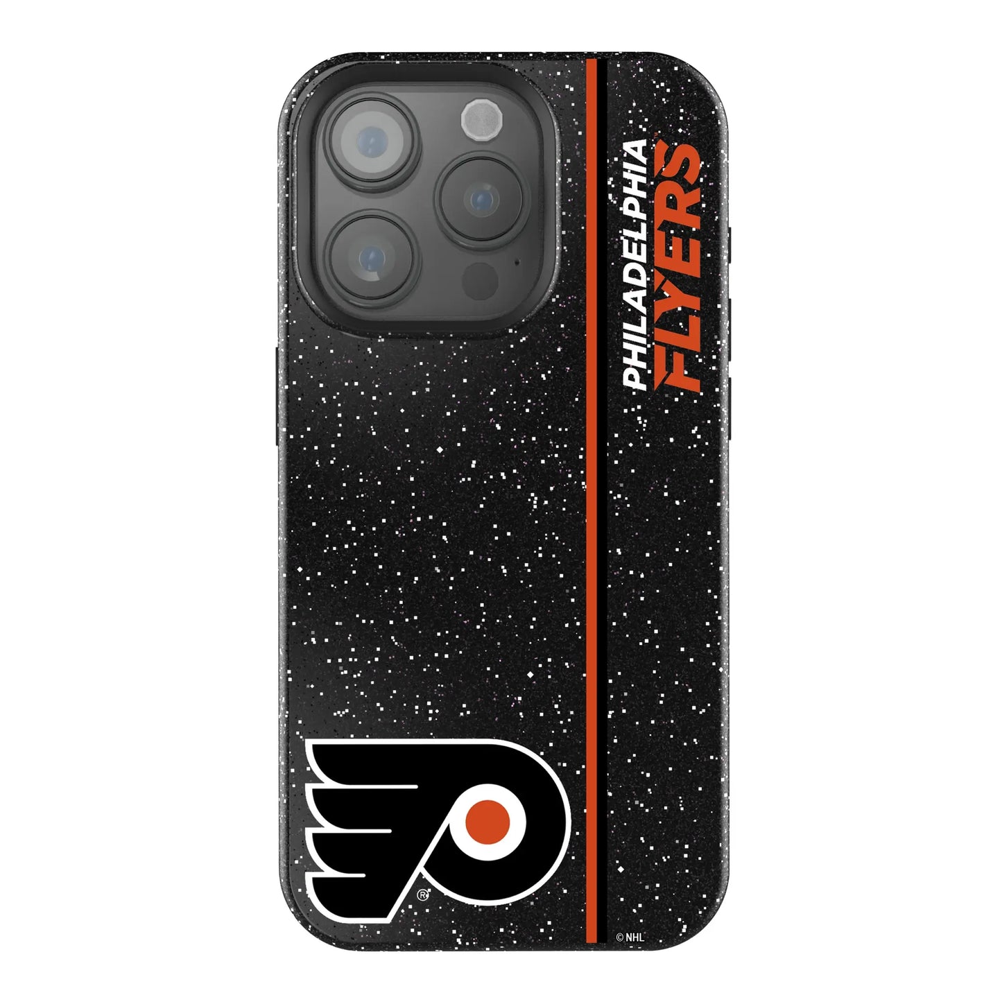 Philadelphia Flyers Sidebar Black Bling Phone Case for Apple iPhone