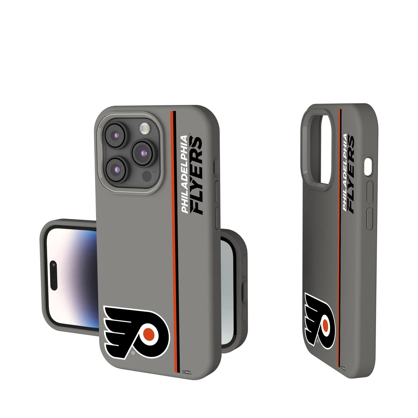 Philadelphia Flyers Sidebar Soft Touch Phone Case for Apple iPhone