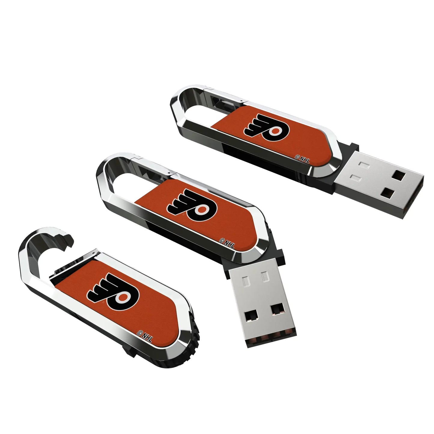 Philadelphia Flyers Solid USB 64GB Clip Style Flash Drive