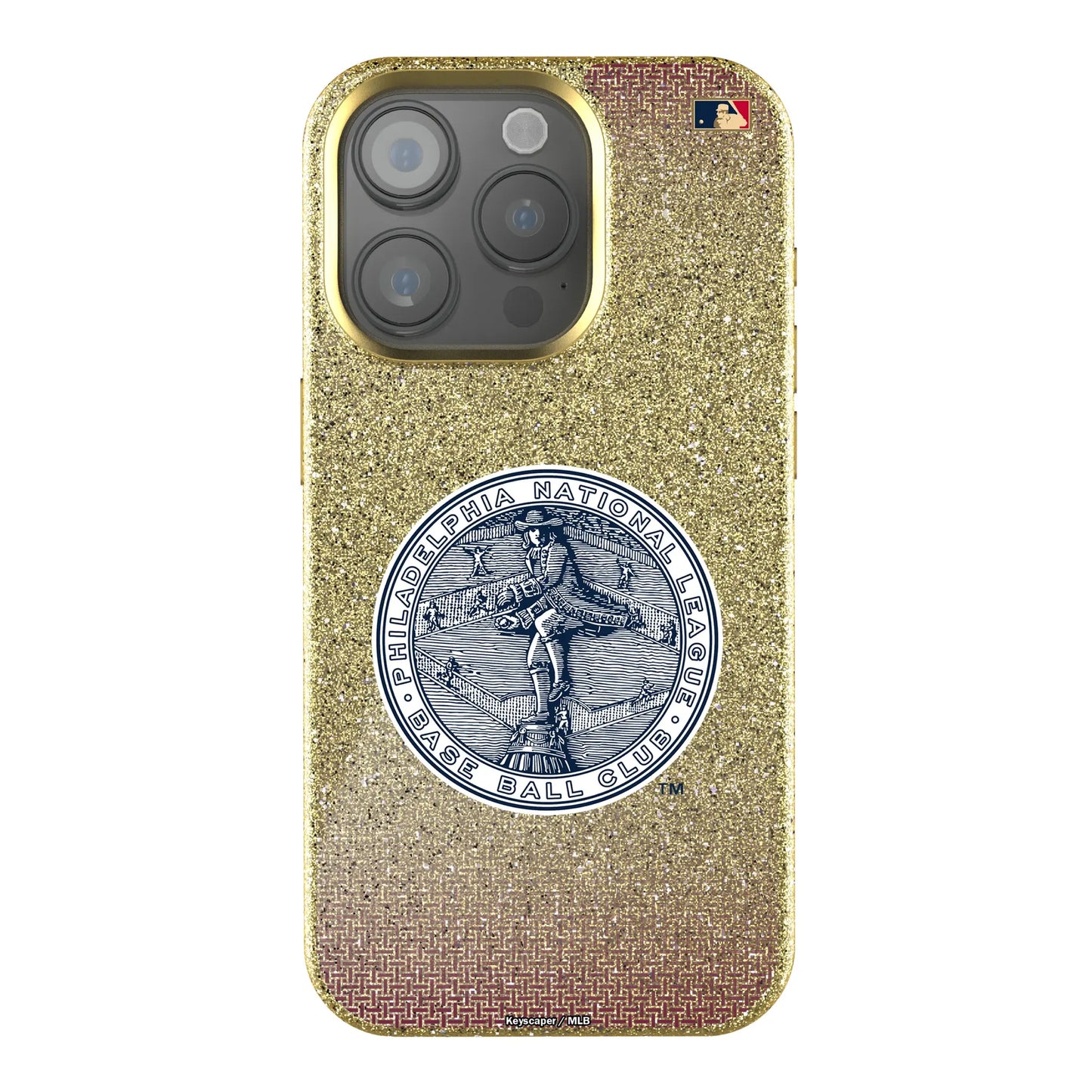 Philadelphia Phillies 1915-1943 - Cooperstown Collection Linen Bling Phone Case for Apple iPhone