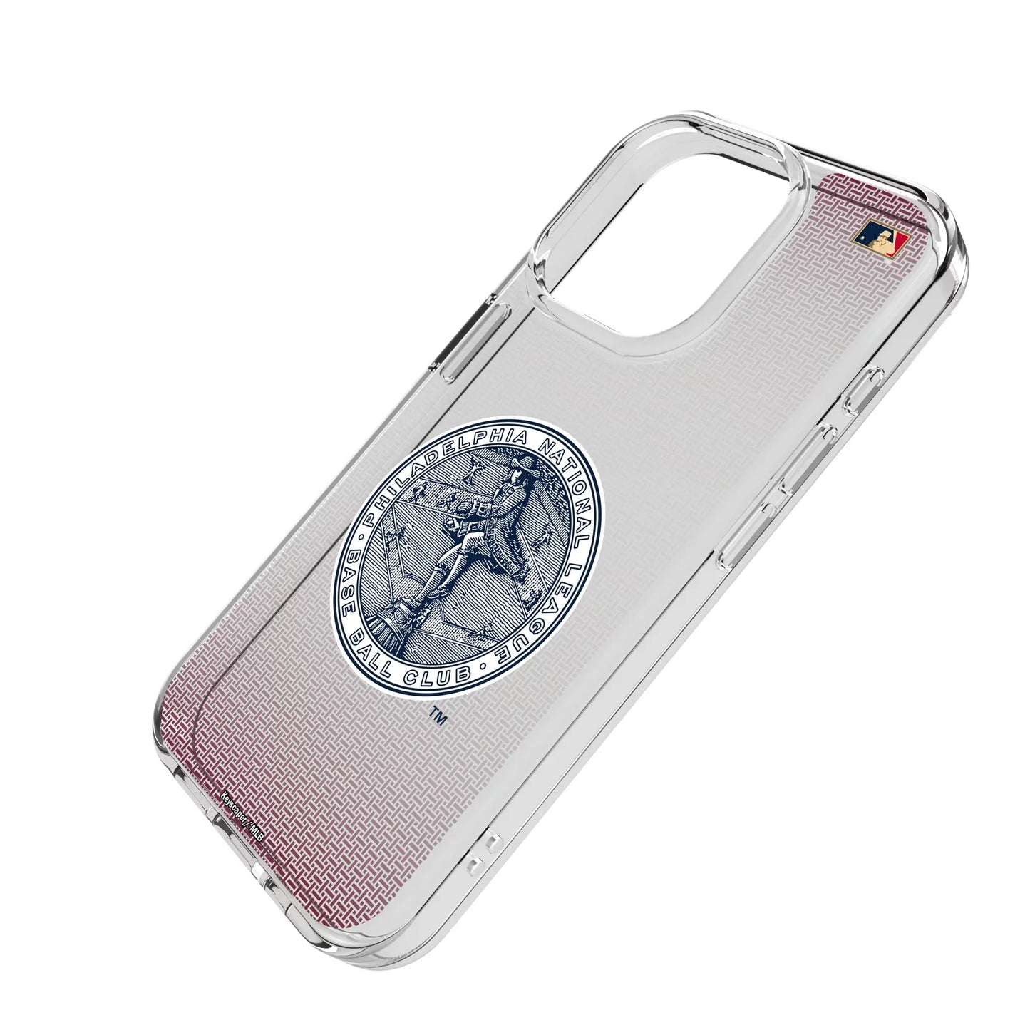 Philadelphia Phillies 1915-1943 - Cooperstown Collection Linen Clear Phone Case for Apple iPhone