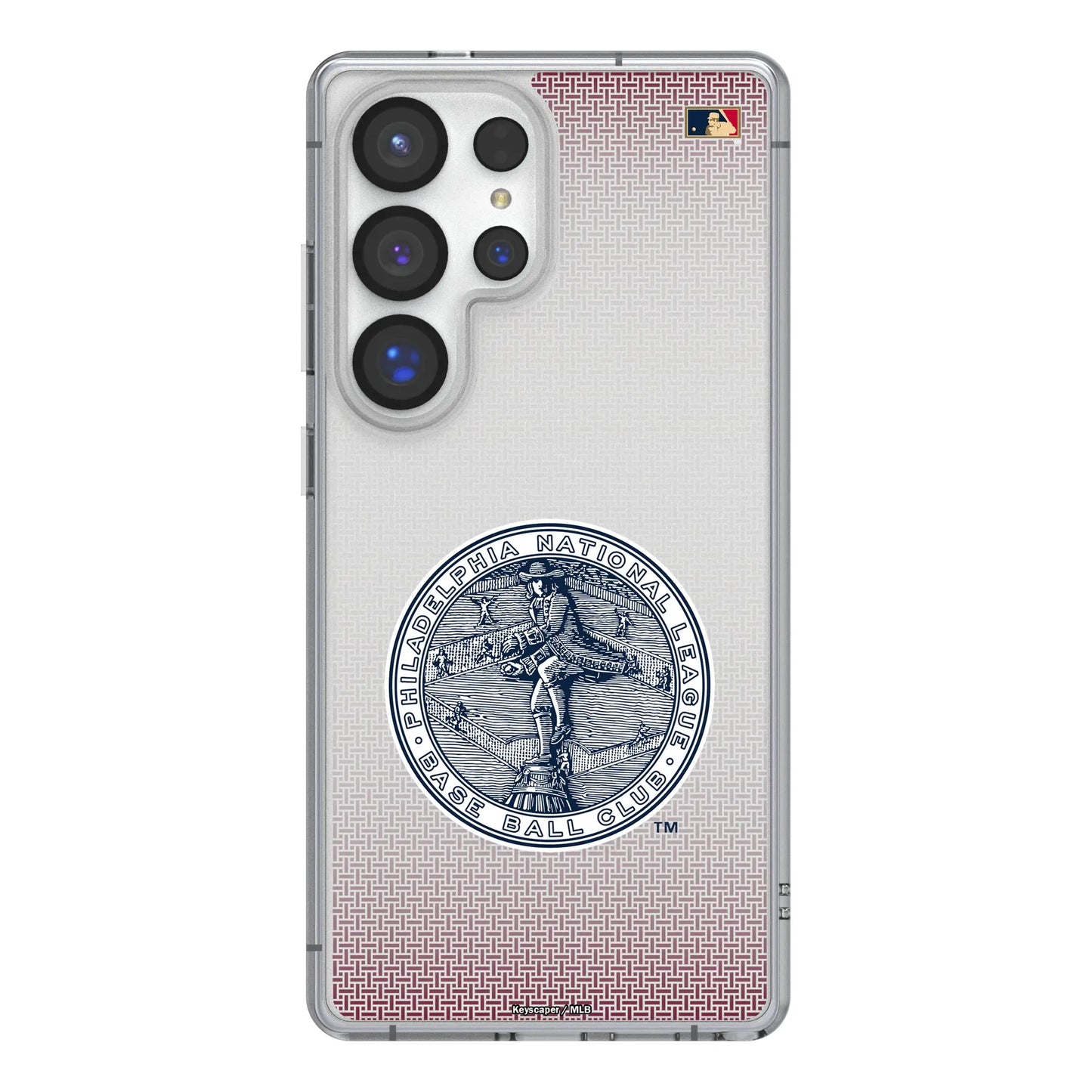 Philadelphia Phillies 1915-1943 - Cooperstown Collection Linen Clear Phone Case for Samsung Galaxy