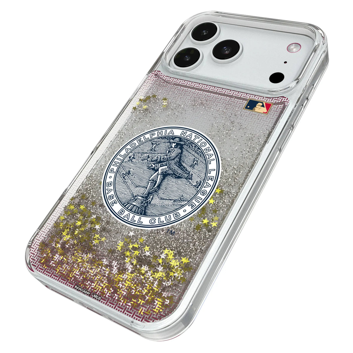 Philadelphia Phillies 1915-1943 - Cooperstown Collection Linen Glitter Phone Case for Apple iPhone