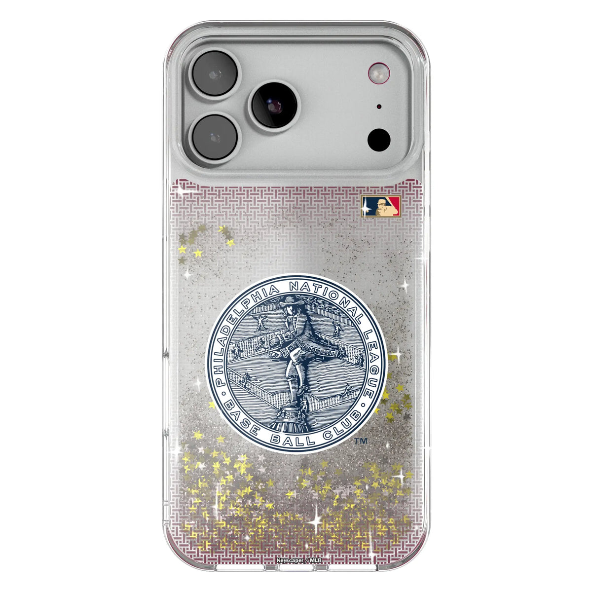 Philadelphia Phillies 1915-1943 - Cooperstown Collection Linen Glitter Phone Case for Apple iPhone