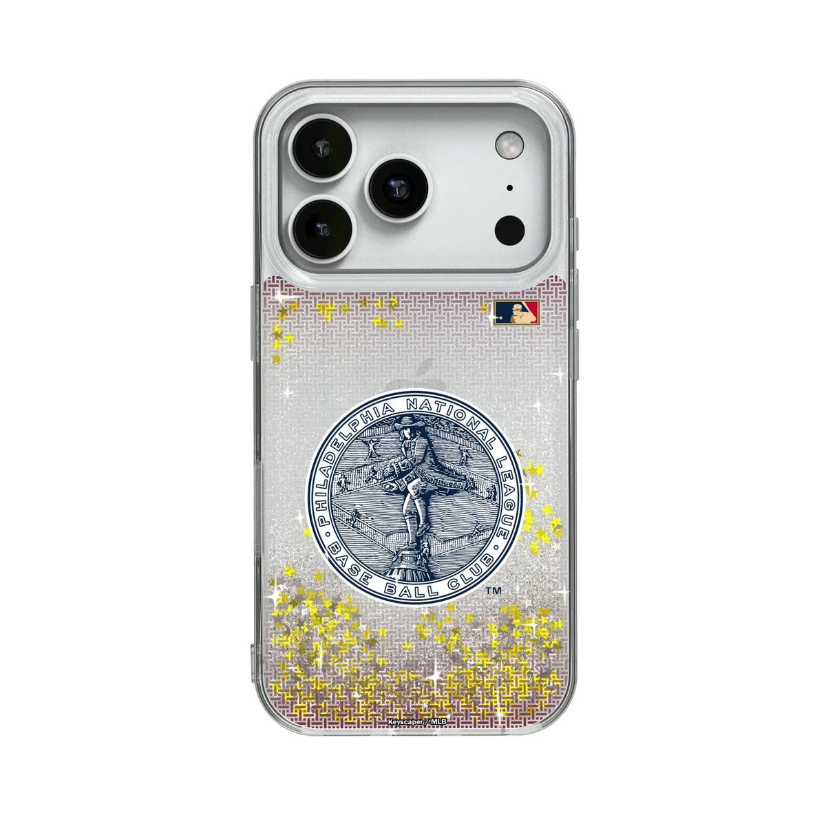 Philadelphia Phillies 1915-1943 - Cooperstown Collection Linen Glitter Phone Case for Apple iPhone