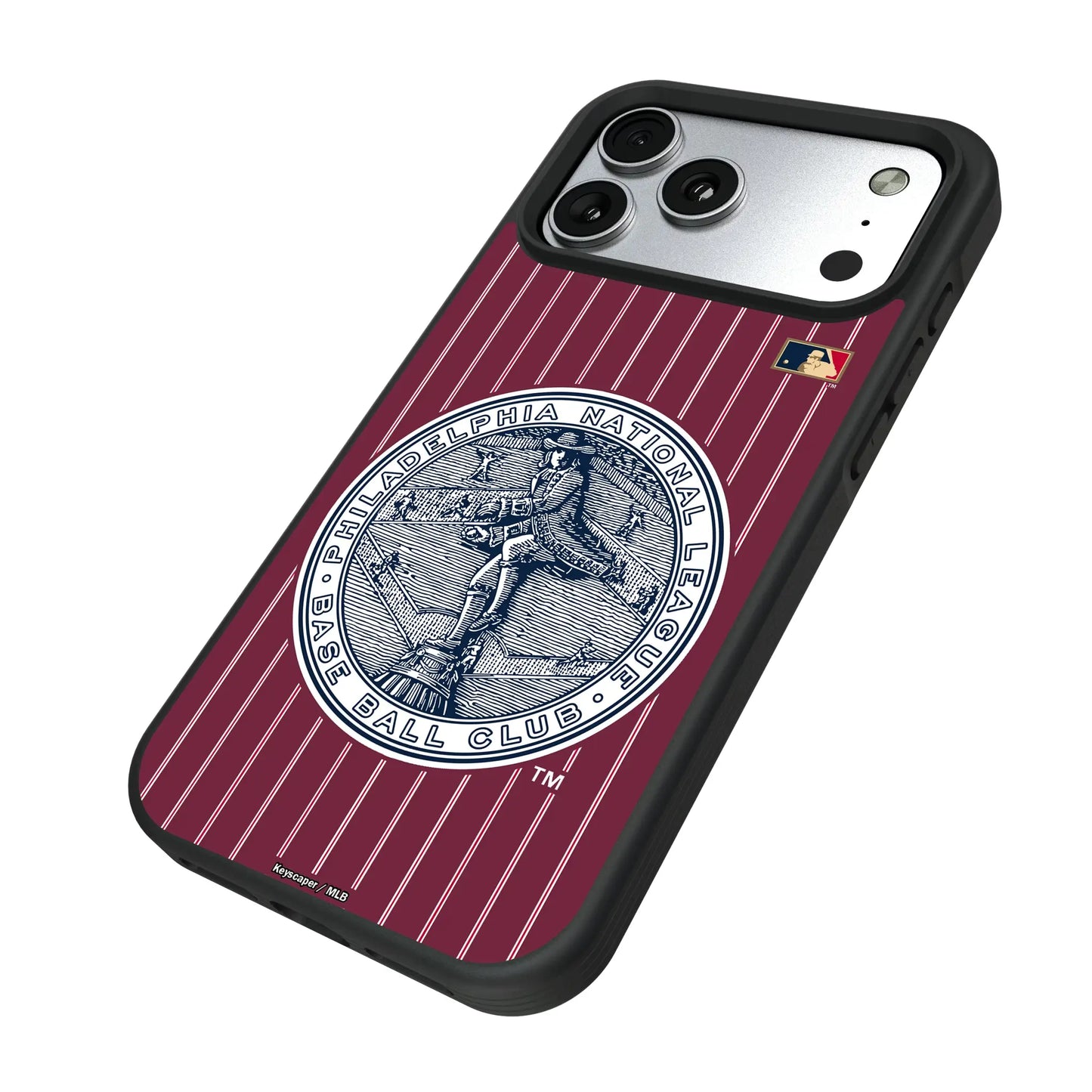 Philadelphia Phillies 1915-1943 - Cooperstown Collection Pinstripe Bump Phone Case for Apple iPhone