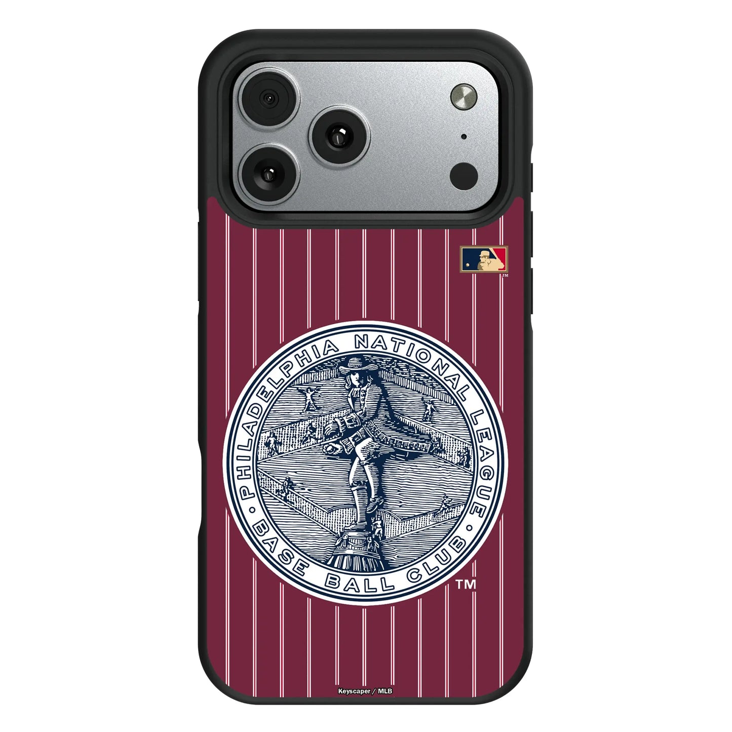 Philadelphia Phillies 1915-1943 - Cooperstown Collection Pinstripe Bump Phone Case for Apple iPhone