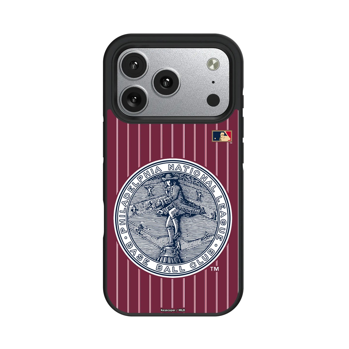 Philadelphia Phillies 1915-1943 - Cooperstown Collection Pinstripe Bump Phone Case for Apple iPhone