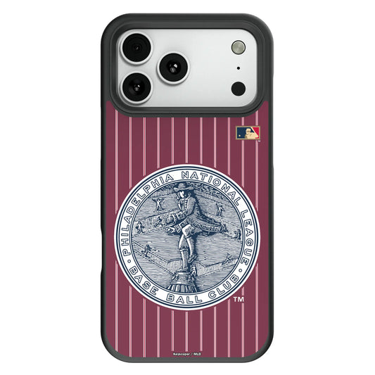 Philadelphia Phillies 1915-1943 - Cooperstown Collection Pinstripe Bump Phone Case for Apple iPhone