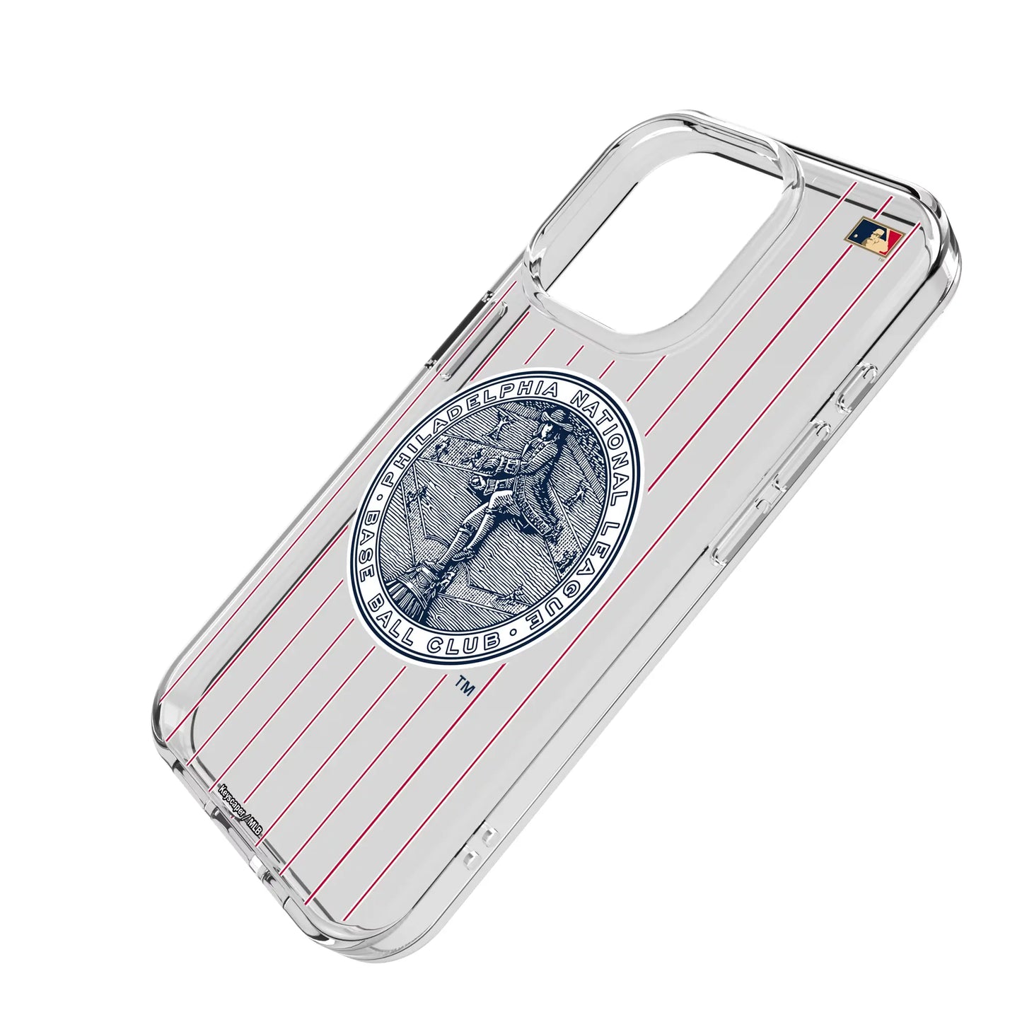 Philadelphia Phillies 1915-1943 - Cooperstown Collection Pinstripe Clear Phone Case for Apple iPhone