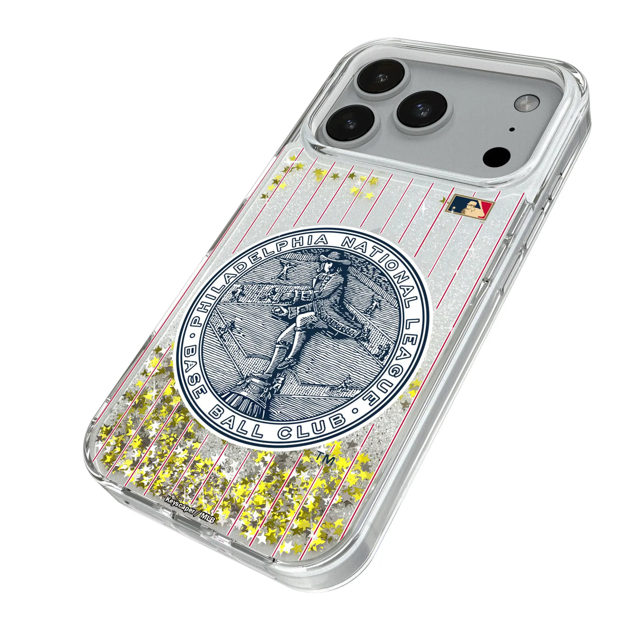 Philadelphia Phillies 1915-1943 - Cooperstown Collection Pinstripe Glitter Phone Case for Apple iPhone