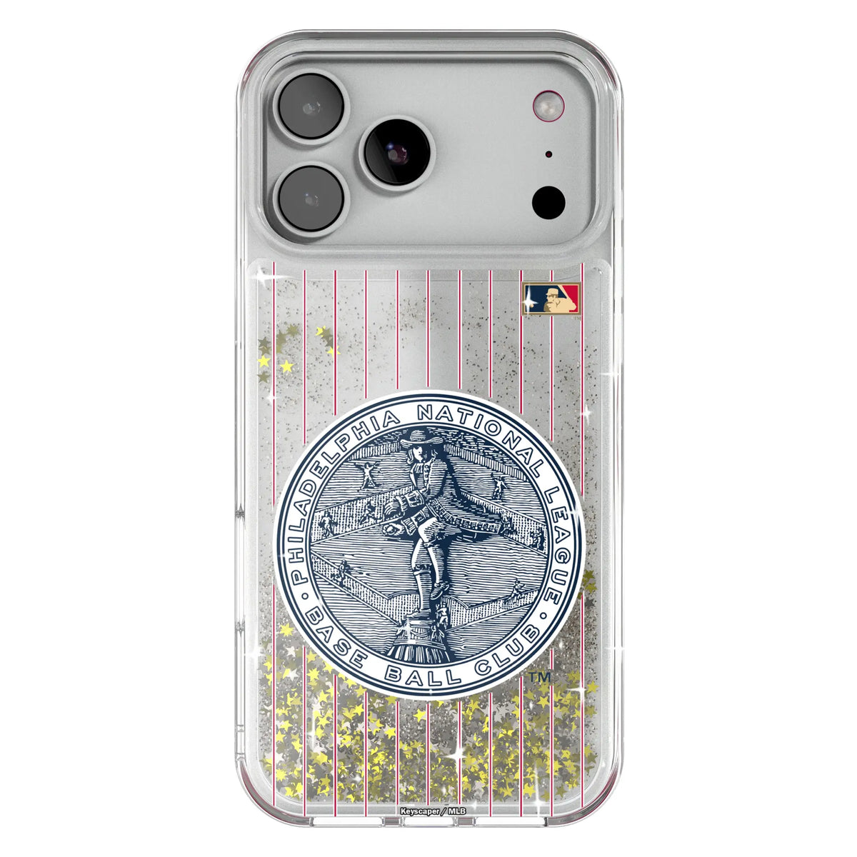 Philadelphia Phillies 1915-1943 - Cooperstown Collection Pinstripe Glitter Phone Case for Apple iPhone