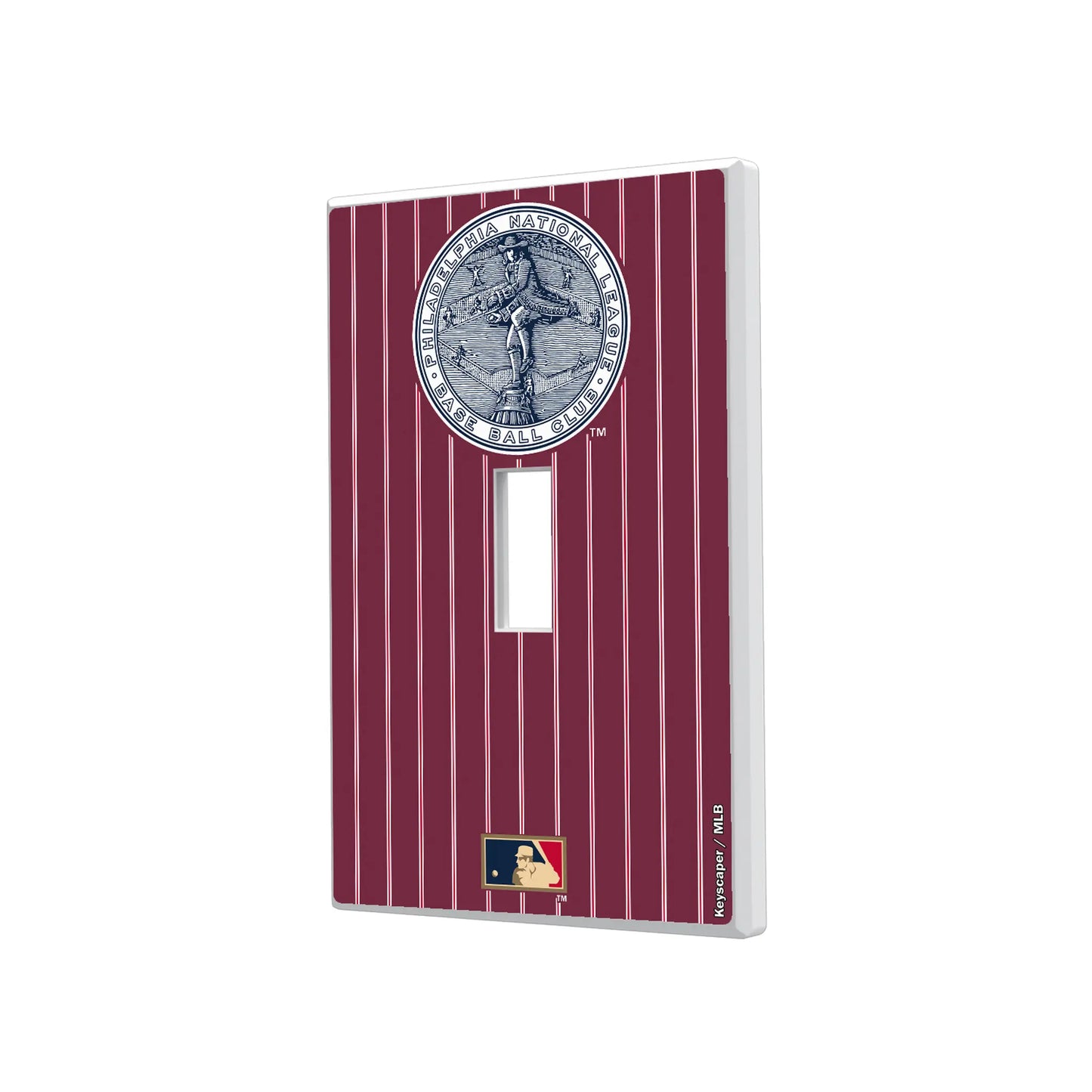 Philadelphia Phillies 1915-1943 - Cooperstown Collection Pinstripe Hidden-Screw Light Switch Plate