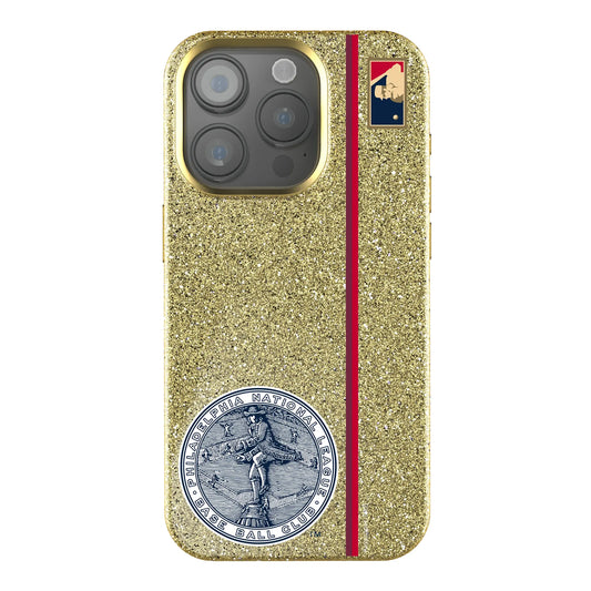 Philadelphia Phillies 1915-1943 - Cooperstown Collection Sidebar Bling Phone Case for Apple iPhone