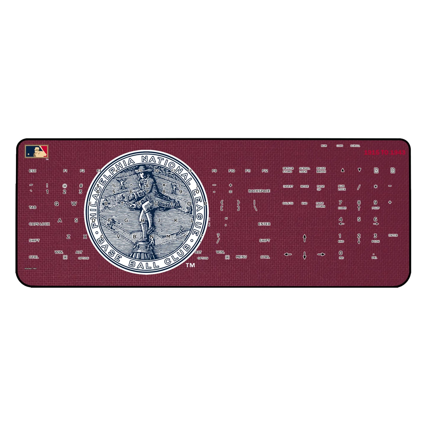 Philadelphia Phillies 1915-1943 - Cooperstown Collection Solid Wireless USB Keyboard