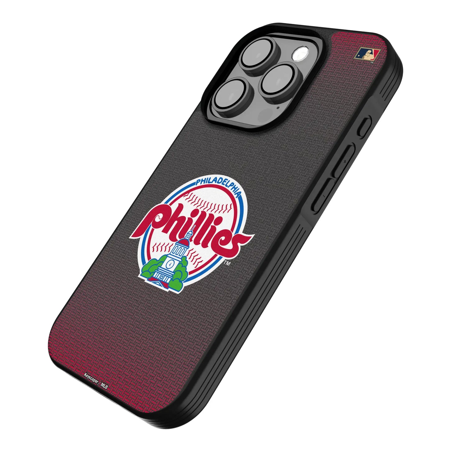 Philadelphia Phillies 1984-1991 - Cooperstown Collection Linen Bump Phone Case for Apple iPhone