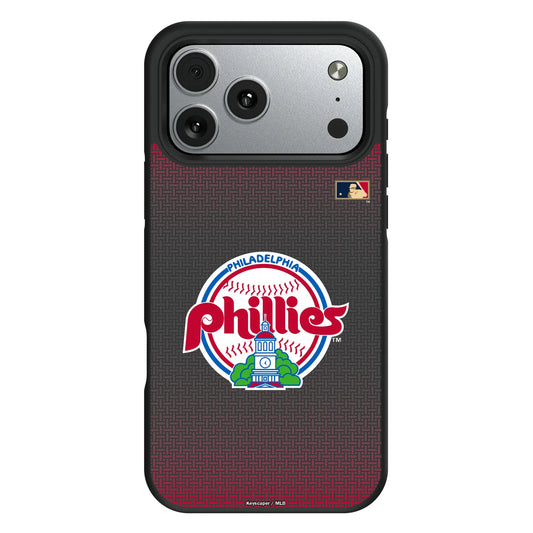 Philadelphia Phillies 1984-1991 - Cooperstown Collection Linen Bump Phone Case for Apple iPhone