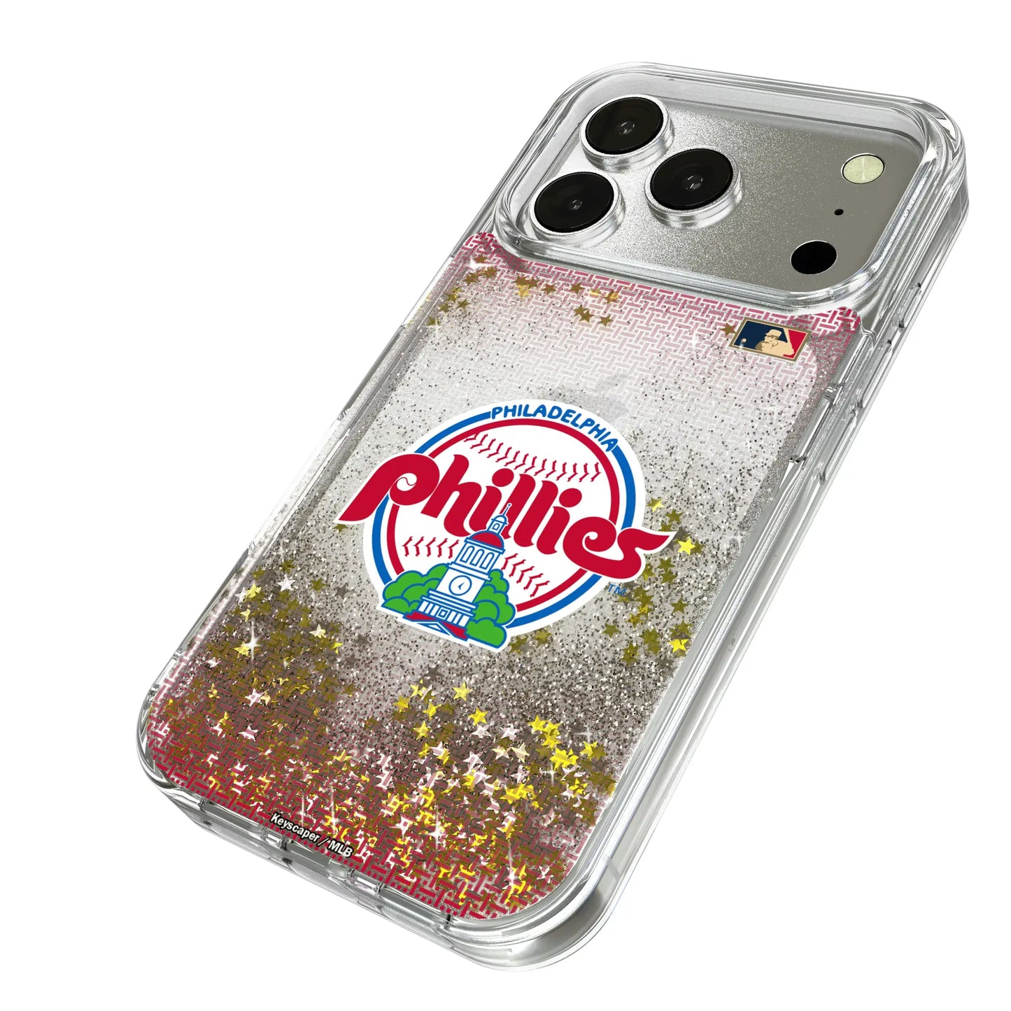 Philadelphia Phillies 1984-1991 - Cooperstown Collection Linen Glitter Phone Case for Apple iPhone