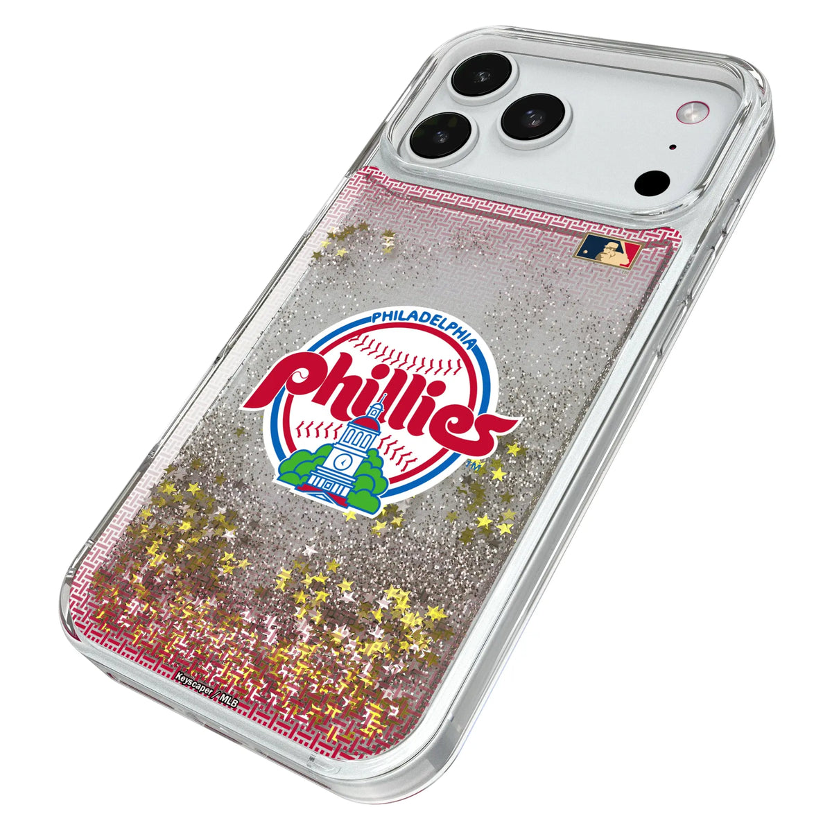 Philadelphia Phillies 1984-1991 - Cooperstown Collection Linen Glitter Phone Case for Apple iPhone