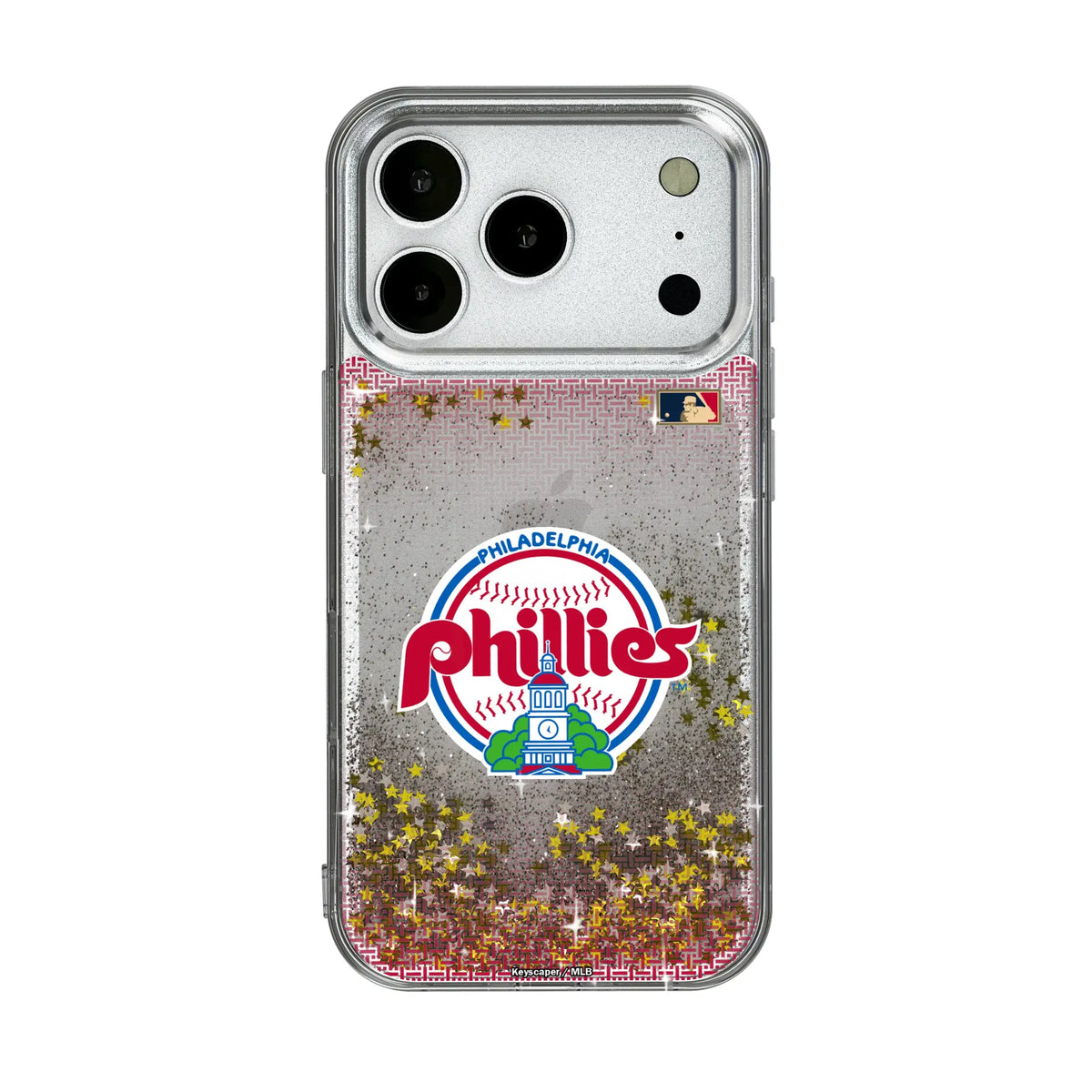 Philadelphia Phillies 1984-1991 - Cooperstown Collection Linen Glitter Phone Case for Apple iPhone