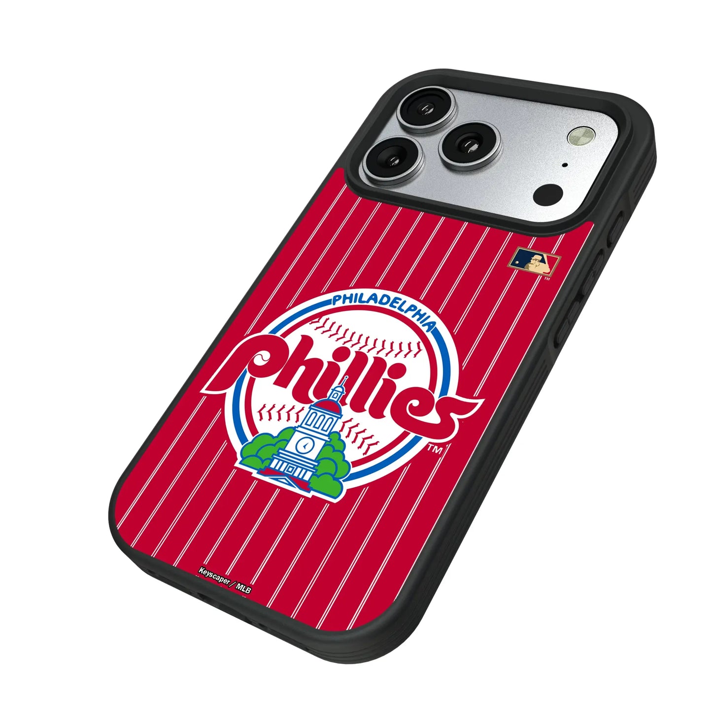 Philadelphia Phillies 1984-1991 - Cooperstown Collection Pinstripe Bump Phone Case for Apple iPhone