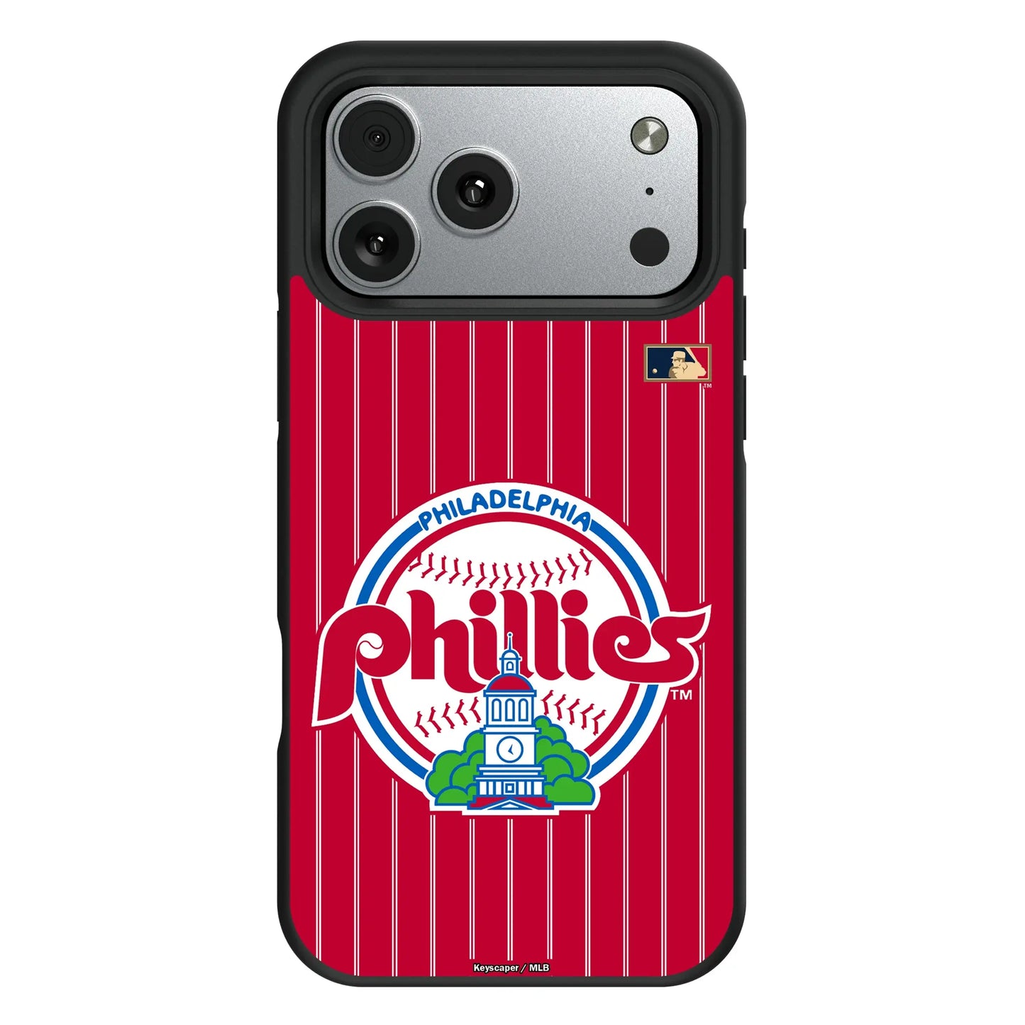 Philadelphia Phillies 1984-1991 - Cooperstown Collection Pinstripe Bump Phone Case for Apple iPhone