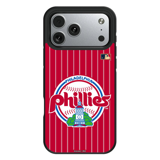 Philadelphia Phillies 1984-1991 - Cooperstown Collection Pinstripe Bump Phone Case for Apple iPhone