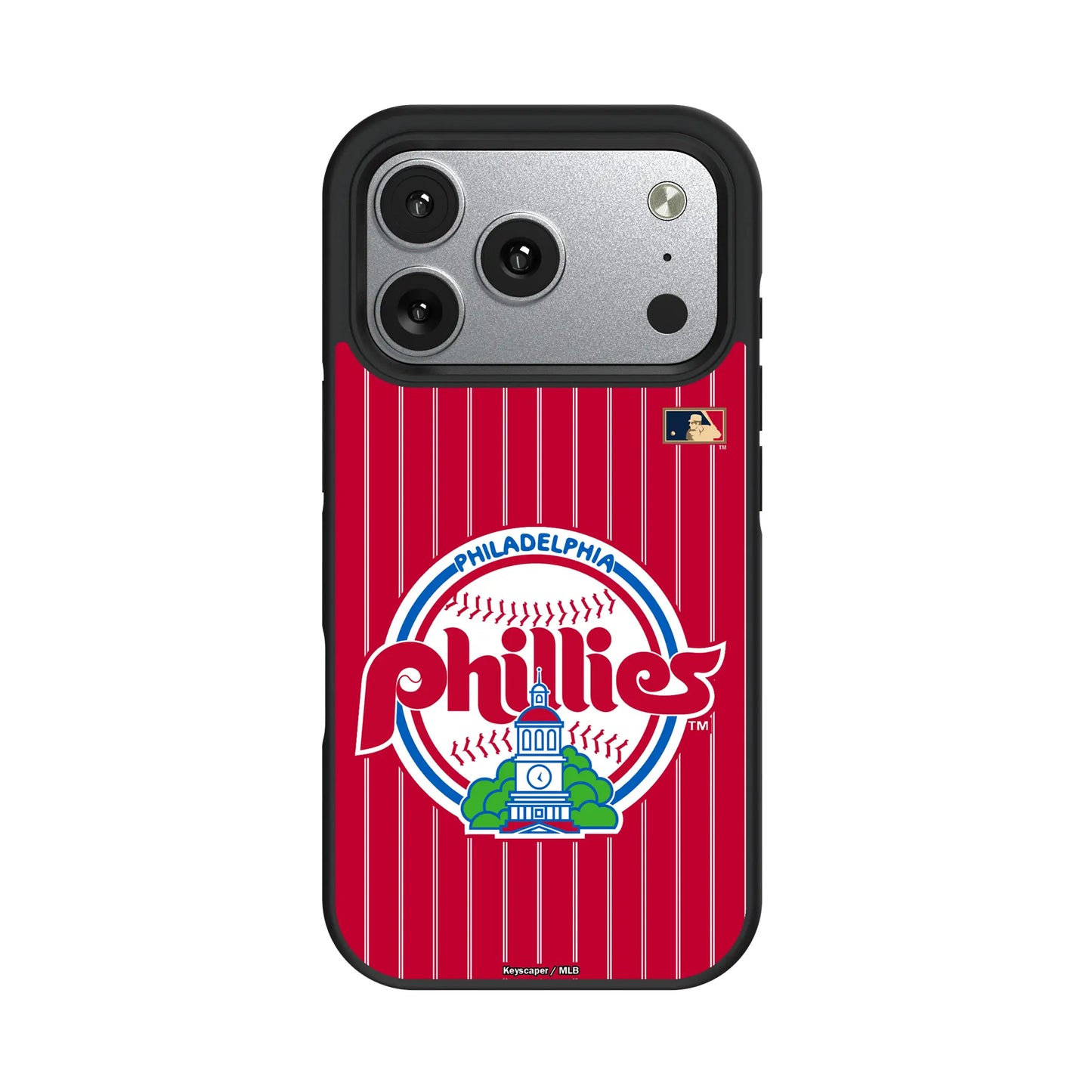 Philadelphia Phillies 1984-1991 - Cooperstown Collection Pinstripe Bump Phone Case for Apple iPhone