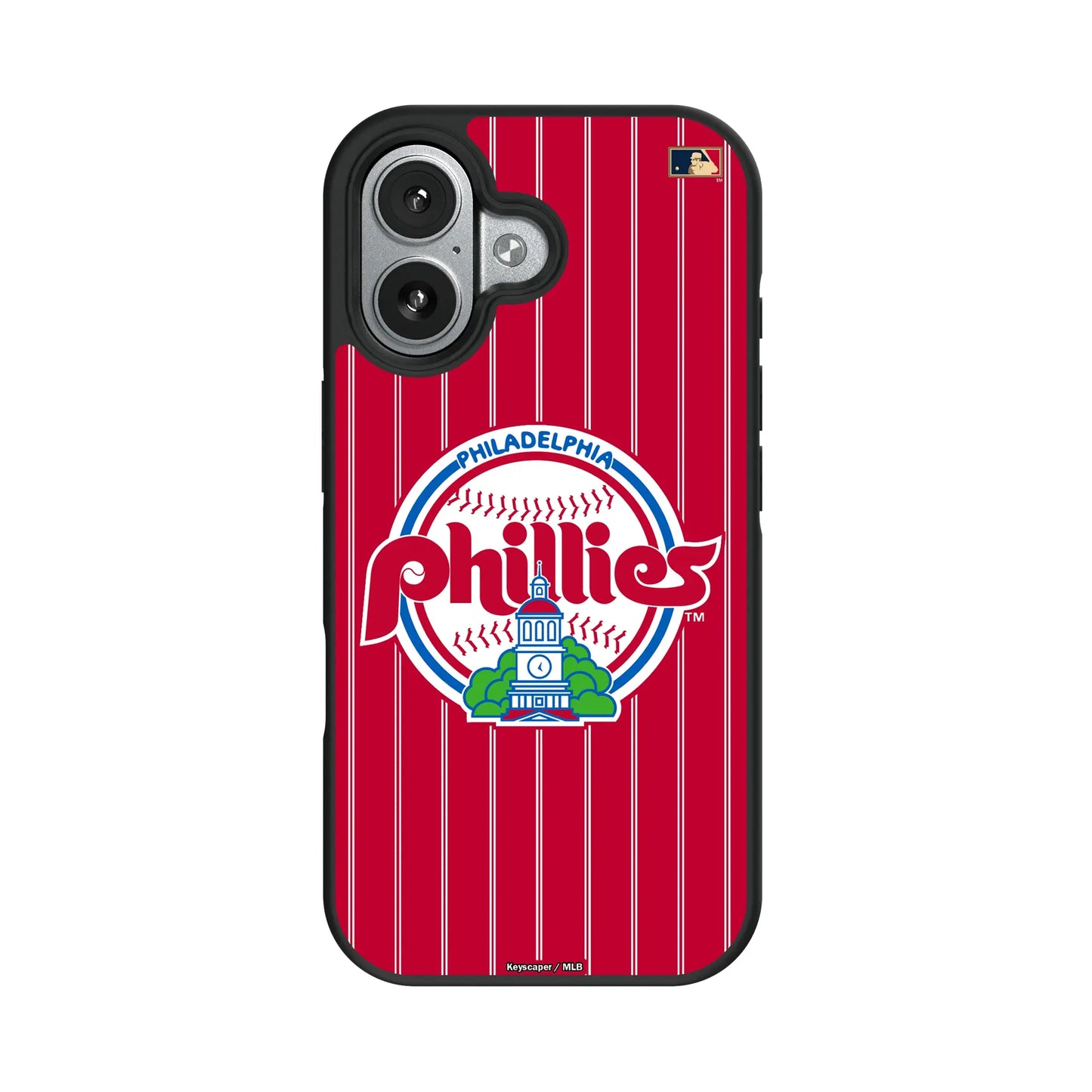 Philadelphia Phillies 1984-1991 - Cooperstown Collection Pinstripe Bump Phone Case for Apple iPhone
