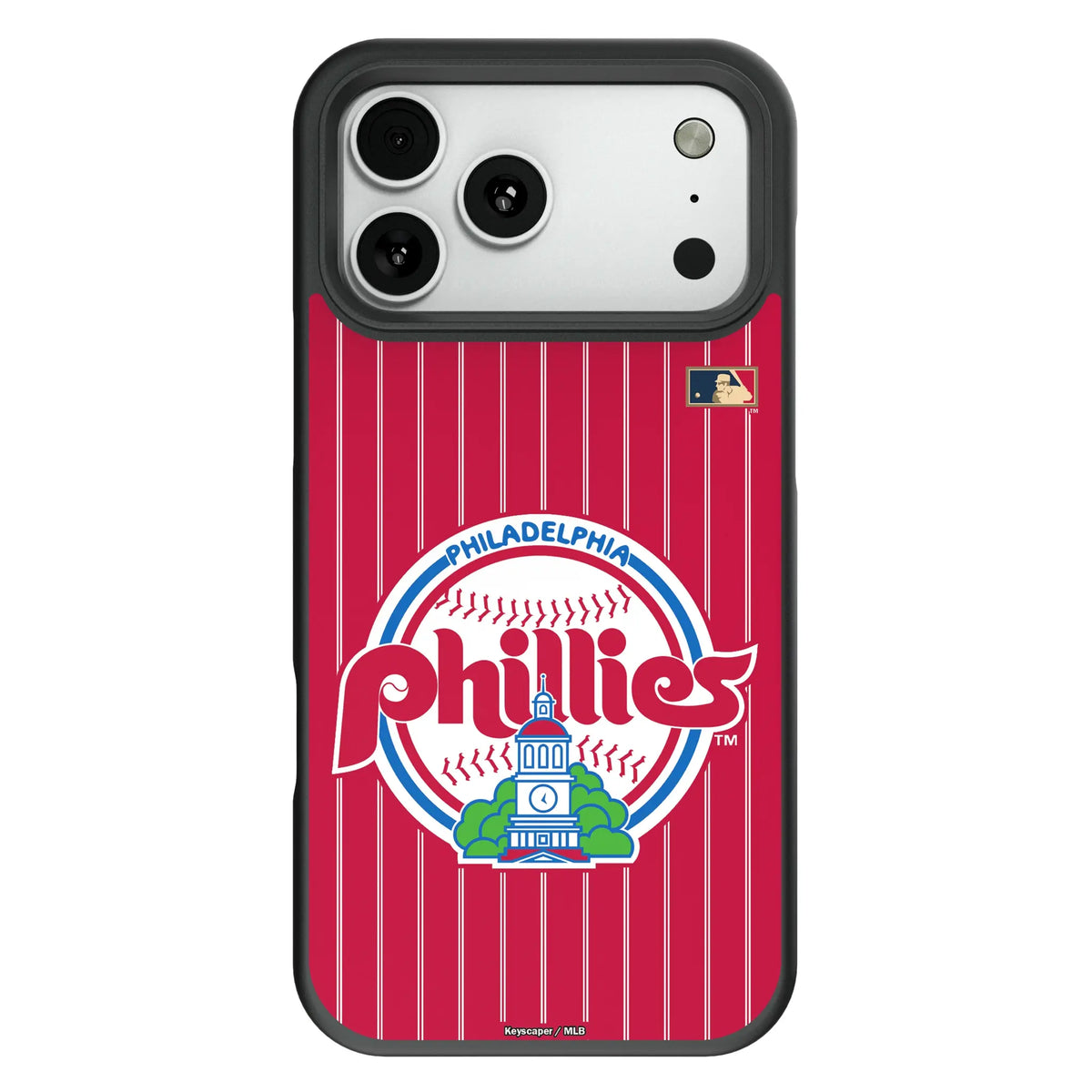 Philadelphia Phillies 1984-1991 - Cooperstown Collection Pinstripe Bump Phone Case for Apple iPhone