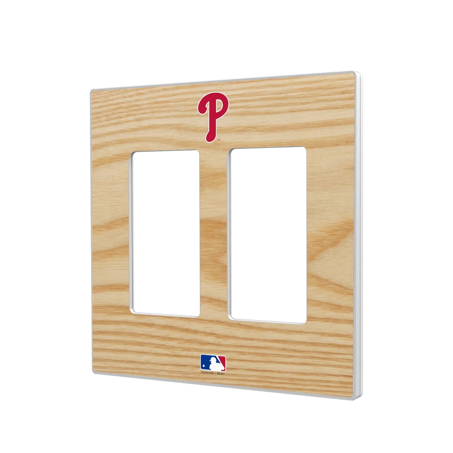Philadelphia Phillies Baseball Bat Hidden-Screw Light Switch Plate