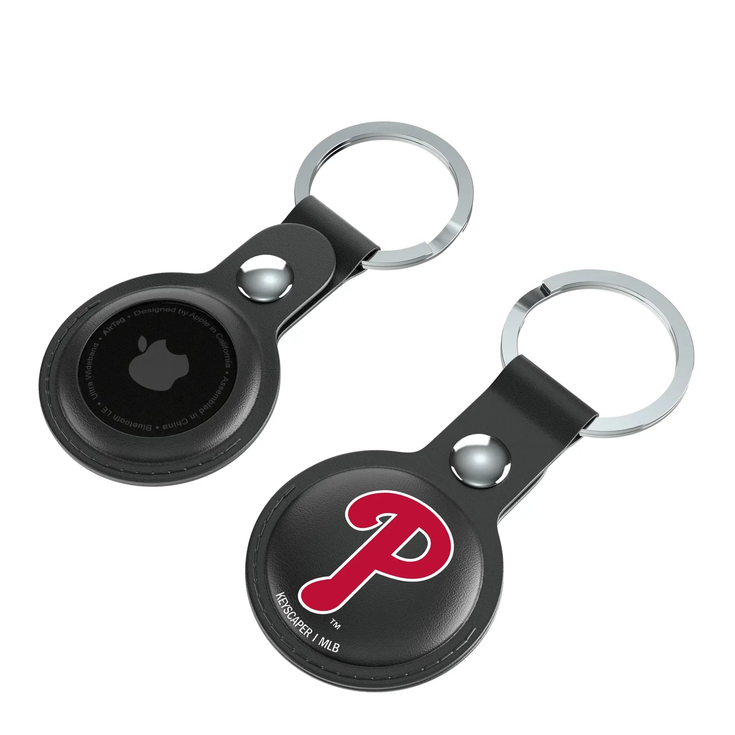 Philadelphia Phillies Insignia Black Airtag Holder 2-Pack