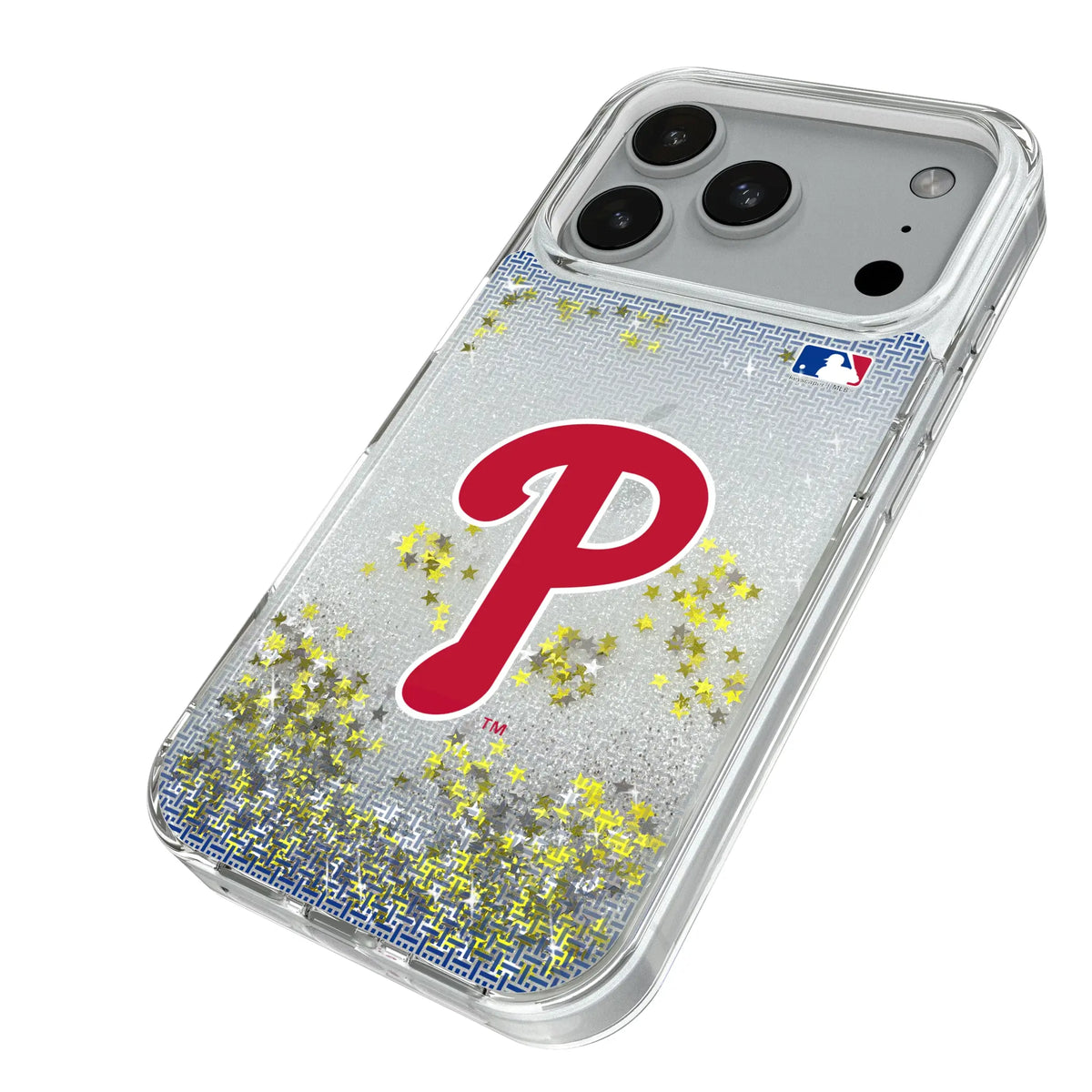 Philadelphia Phillies Linen Glitter Phone Case for Apple iPhone