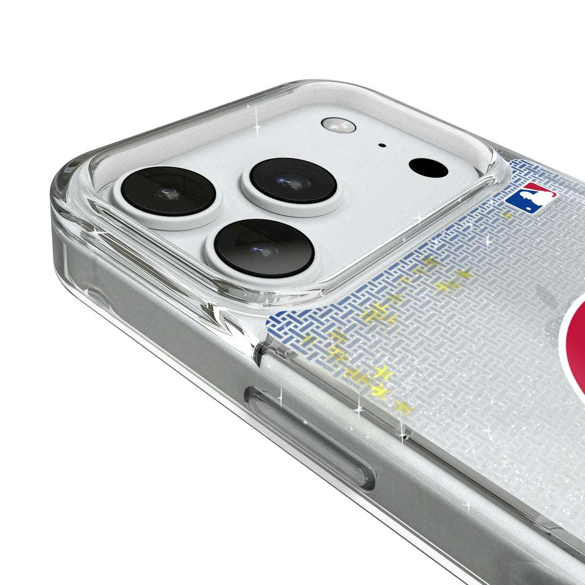 Philadelphia Phillies Linen Glitter Phone Case for Apple iPhone