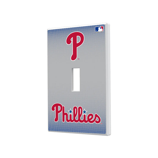 Philadelphia Phillies Linen Hidden-Screw Light Switch Plate