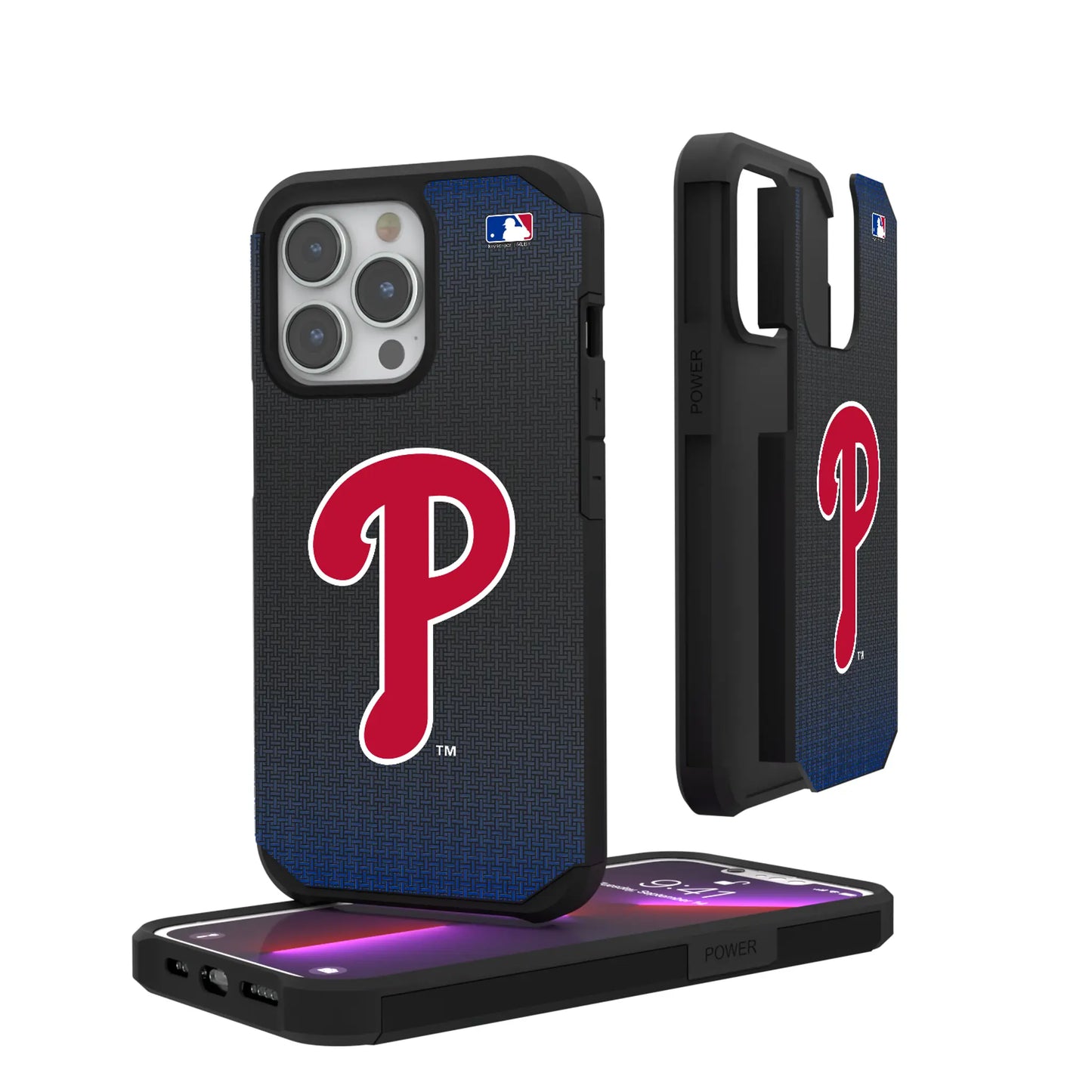 Philadelphia Phillies Linen Rugged Phone Case for Apple iPhone