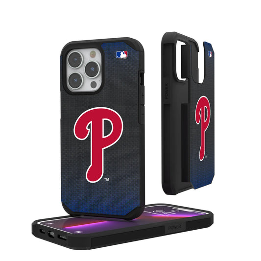 Philadelphia Phillies Linen Rugged Phone Case for Apple iPhone
