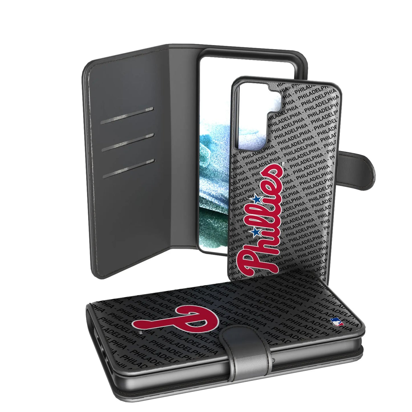 Philadelphia Phillies Monocolor Tilt Wallet Phone Case for Apple iPhone